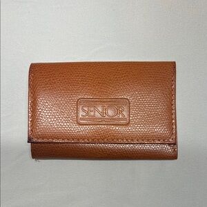 Tan Leather Key & Card Holder